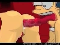 Mr. Simpson fucks her wife in hot hentai porn